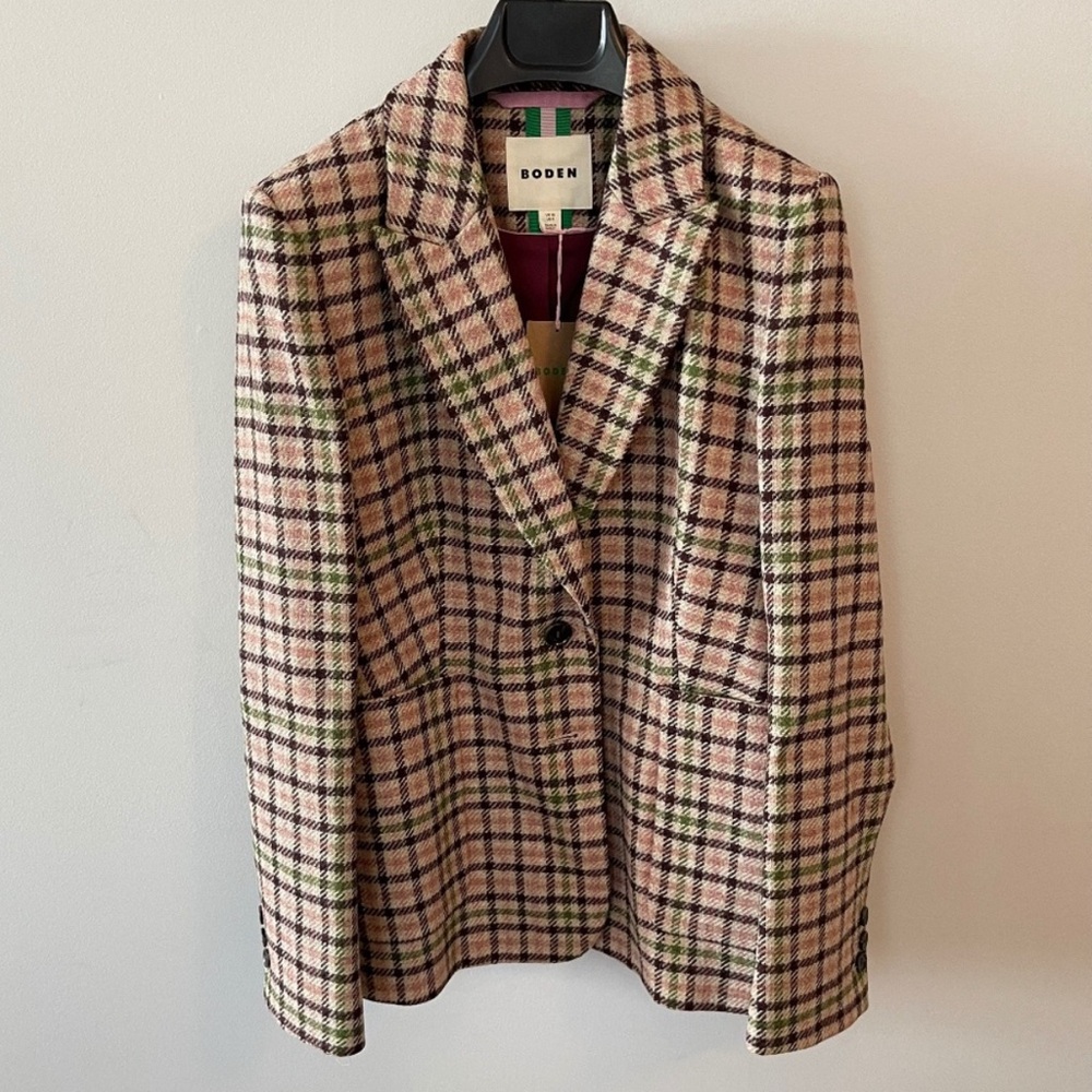 Boden Marylebone Tweed Blazer US Size 6 NWT